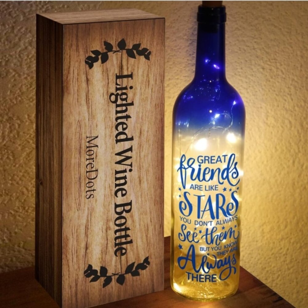 Wine Bottle Light Up Lamp Decor for Home Decoration
